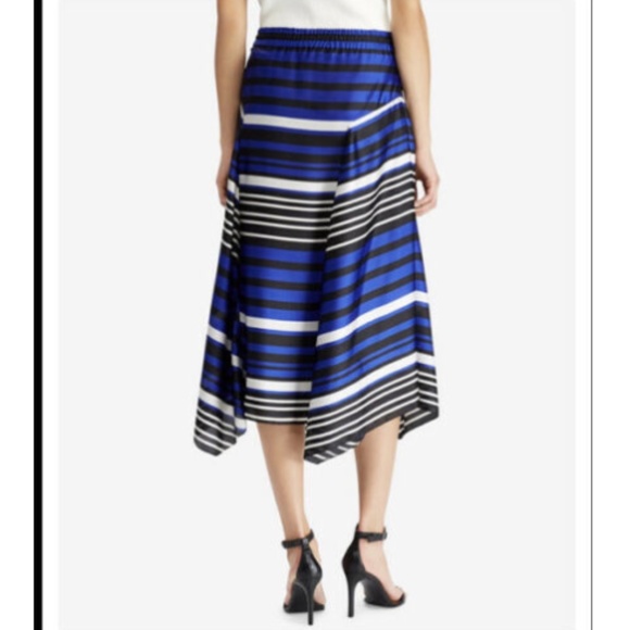 NWT Lauren Ralph Lauren Striped Handkerchief Skirt - Picture 2 of 7